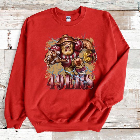 Le's Go 49ers San Francisco Football Sweatshirt, Game Day Fan Gift