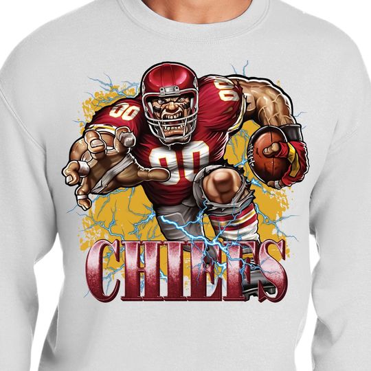 Kansas City Chiefs Football Sweatshirt, Game Day Fan Gift