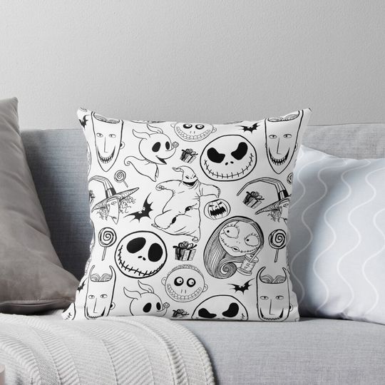 Nightmare before Christmas Pattern Pillow