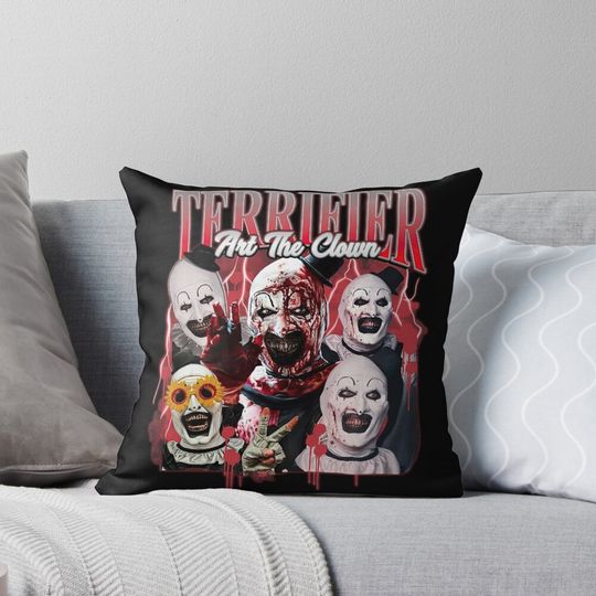Discover Terrifier Art The Clown Pillow