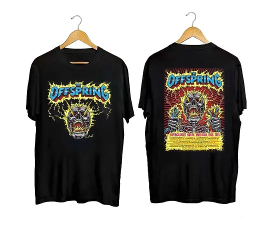 Discover The Offspring Supercharged Worldwide North American Tour 2025 T-shirt