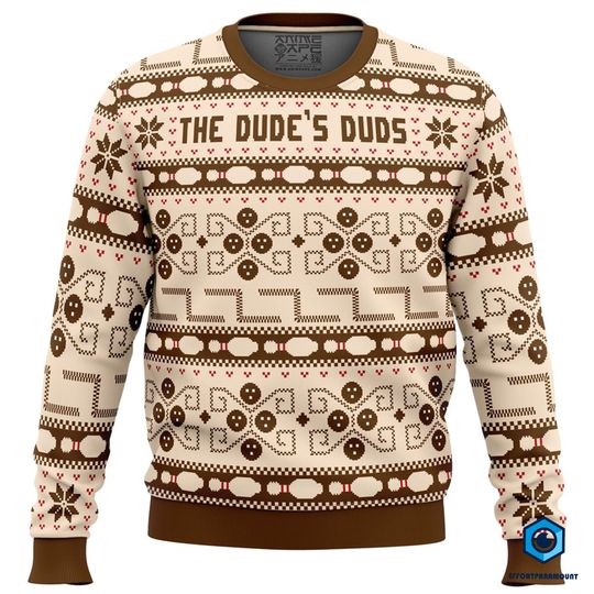 Discover The Dudes The Big Lebowski Ugly Xmas Sweater, The Big Lebowski Christmas Sweatshirt, The Big Lebowski Movie Shirt