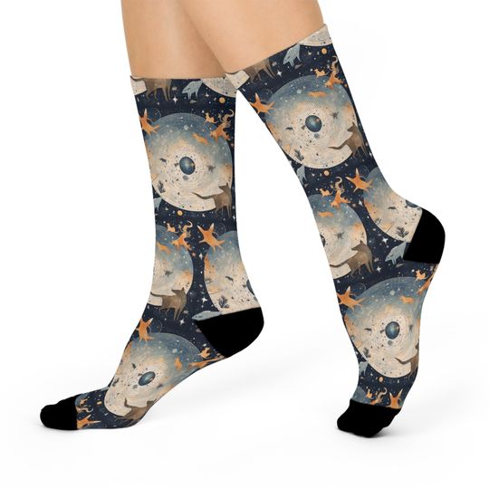Discover Magic Beans Creatures Constellations Fun and Funky Socks
