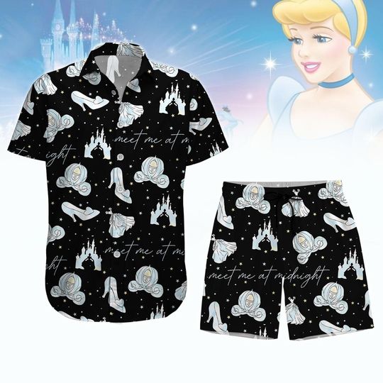 Meet Me At Midnight Hawaiian Shirt & Shorts,  Disneyland Trip Outfit