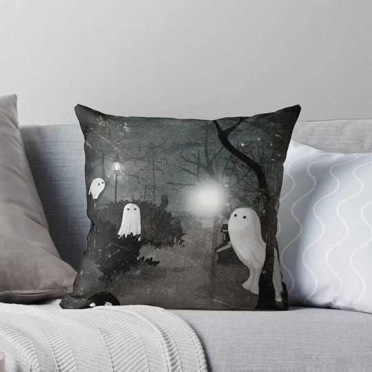 Twilight ghosts Pillow