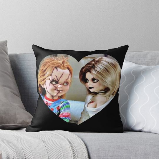 chucky and tiffany <3 Pillow