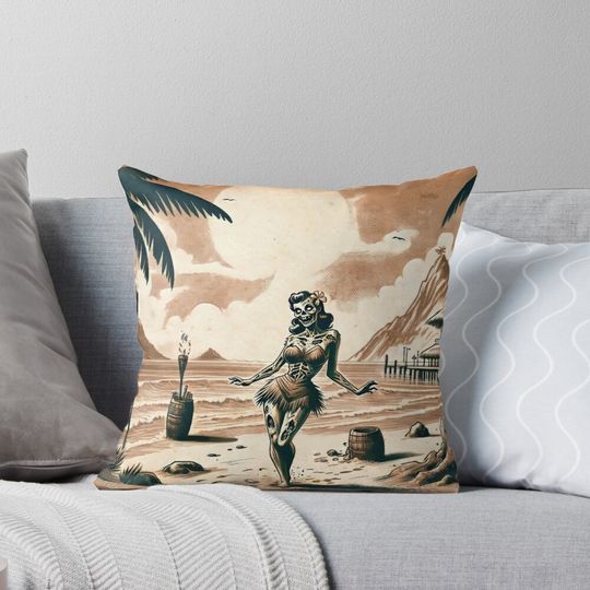 Discover Zombie Tiki Pillow
