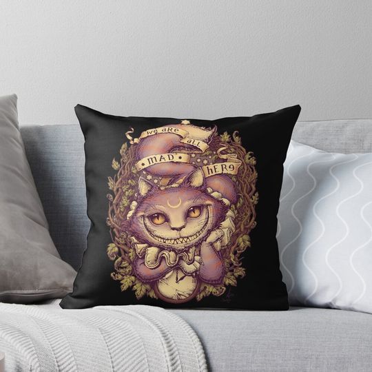 Discover CHESHIRE CAT Pillow