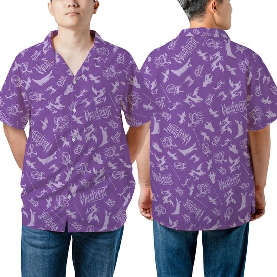 Discover Unisex Maleficent Dragon Disney Villains Hawaiian Shirt, Sleeping Beauty Villains Hawaii Shirt, Disneyland Trip Outfits, Magic Kingdom Park