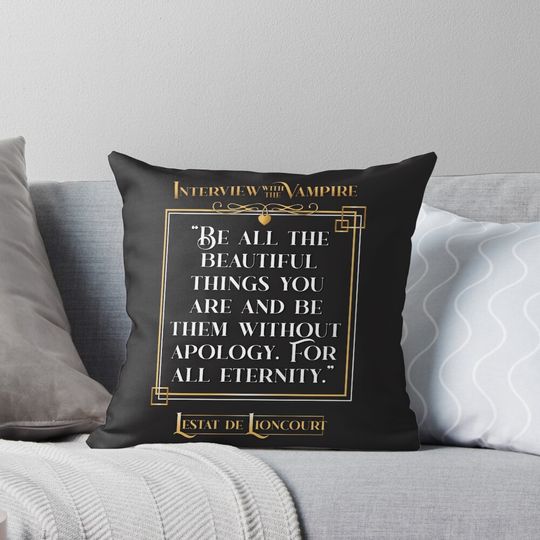 Interview with the Vampire Lestat Quote - Transparent Pillow