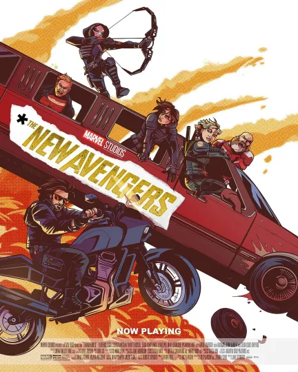 Discover Thunderbolts Movie Poster - Florence Pugh, Sebastian Stan