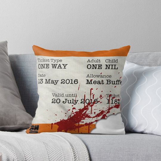Discover Train to Busan Ticket Pillow