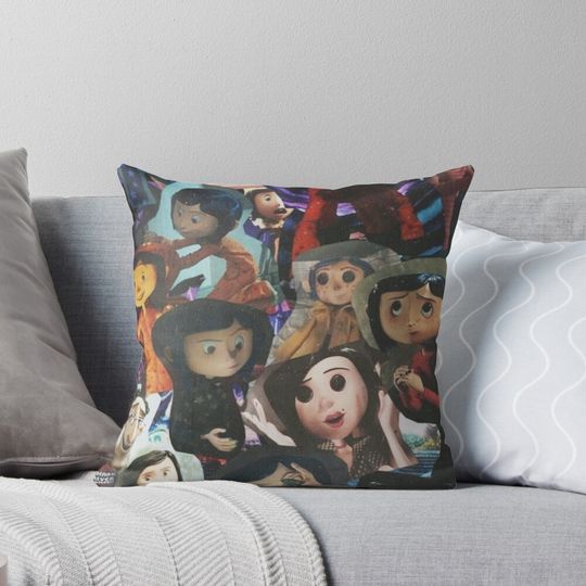 Coraline Collage Pillow