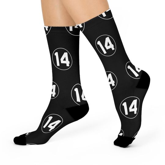 Discover Black Pete Rose Legacy Tribute Socks - Iconic Number 14 Sports Remembrance
