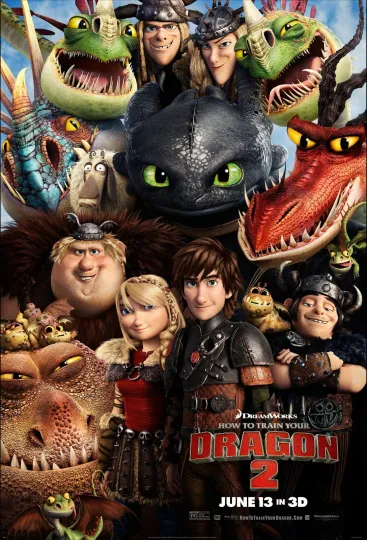 Discover How to Train Your Dragon 2 Poster, Vertical Premium Matte