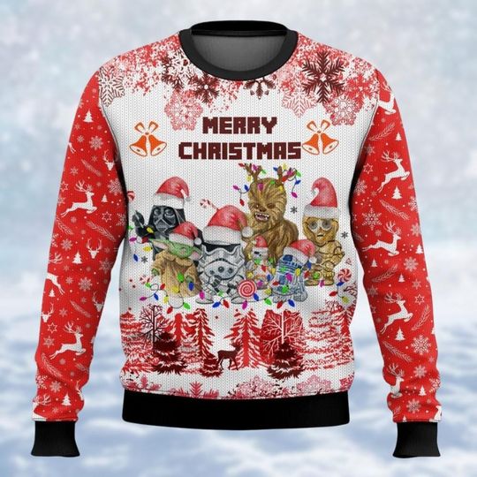 Star Wars Ugly Christmas Sweater, Magic Kingdom Sweatshirt, Disney Ugly Xmas Sweater, Christmas Party Merch, Winter Shirt, Gift For Fan