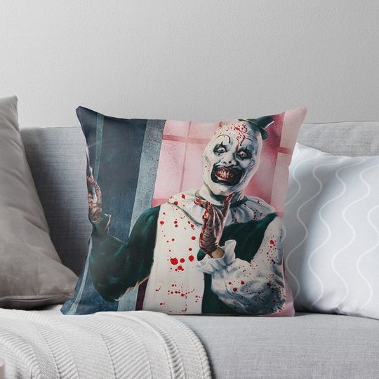 Discover Terrifier Horror Movie Art Pillow