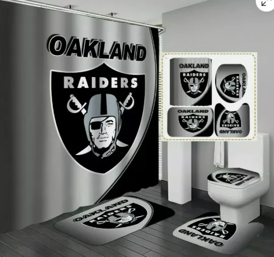 Oakland Raiders for fan Shower Curtain