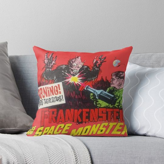 Discover Frankenstein Space Monster Pillow