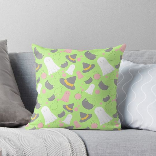 Discover BrewBoo Pattern Pillow