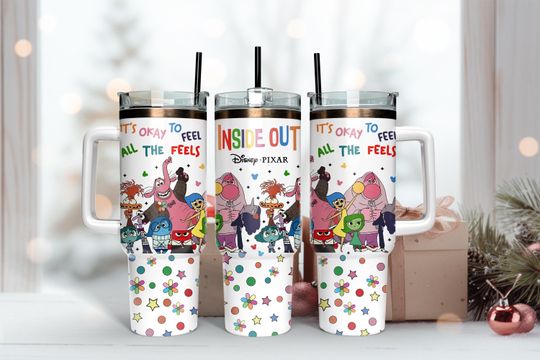 Inside Out 40oz Tumbler, Disney Inside Out Insulated Tumbler