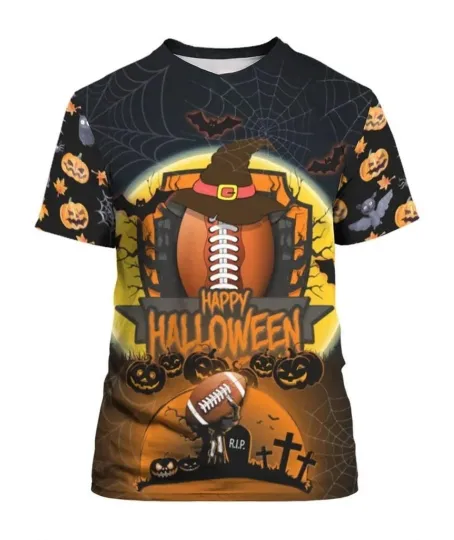 Discover 3D Halloween Football Shirt for Men & Women