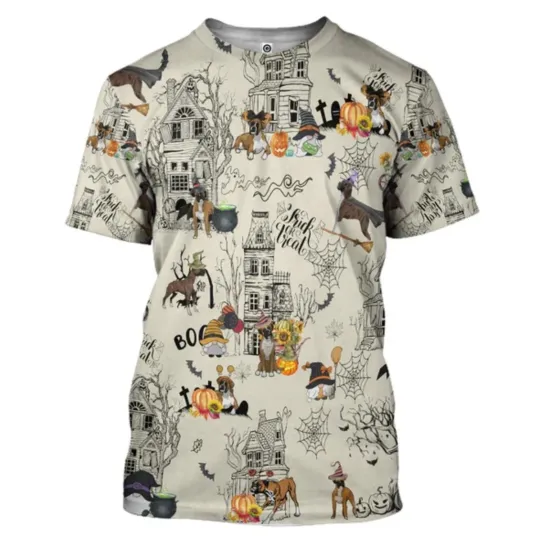 Discover 3D Halloween Town Boxer Custom T-Shirt All Over Print