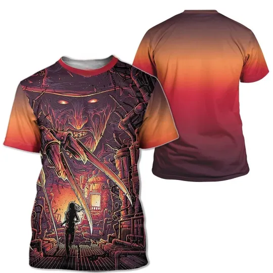 A Nightmare On Elm Street Freddy Krueger Halloween Tshirt 3D Printed