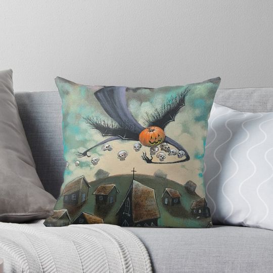 Discover Spreading Fear and Horror on Halloween Pillow