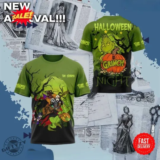 Discover 2025 Halloween Is funny character Night 3D All Over Shirt S-5XL