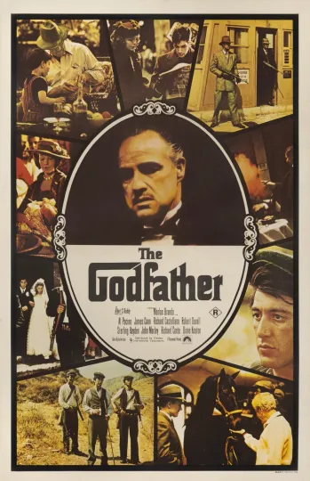 The Godfather Movie Poster Marlon Brando Vertical Poster