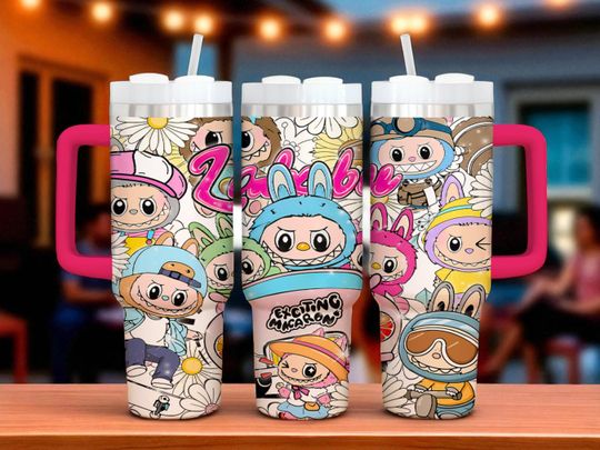 Discover Personalized Trending 40oz Tumbler, Monster Doll Character Tumbler, Perfect Gift for Kids, Cute Doll For Kids Girls LBB8 Hot Pink Tumbler