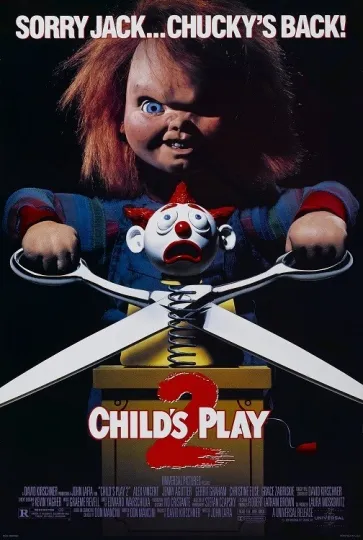 Child's Play 2 Movie Poster Chucky Doll Horror Premium Matte Vertical Poster