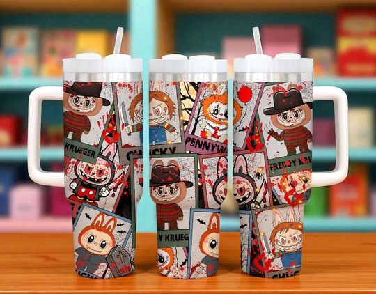 Discover Monster Doll Tumbler: LBB Cartoon Character, 40oz Stainless Steel