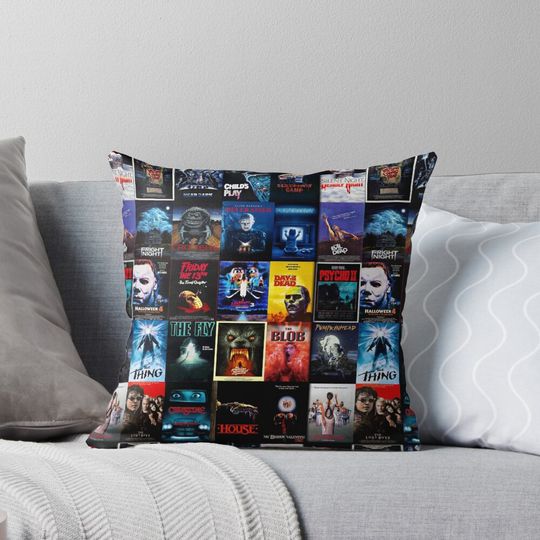 Discover 1980s Horror Classics  Pillow