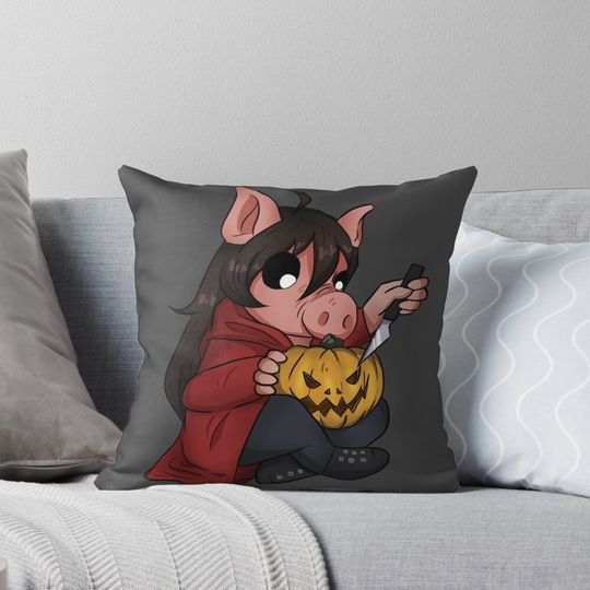 Discover Halloween Piggy!  Pillow