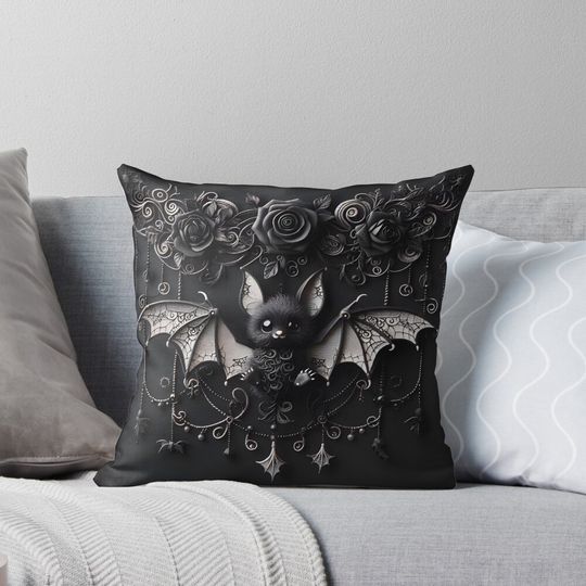 Cute Lace-winged Bat Pillow