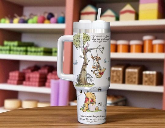 Discover Winnie the Pooh 40oz Tumbler, Pooh And Friends Tumbler, Disney Pooh Bear Cup, Disney Gift