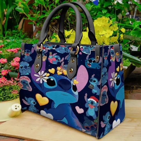 Discover Stitch 3D Leather Handbag Wallet, Disney Stitch Gift Shoulder Bag