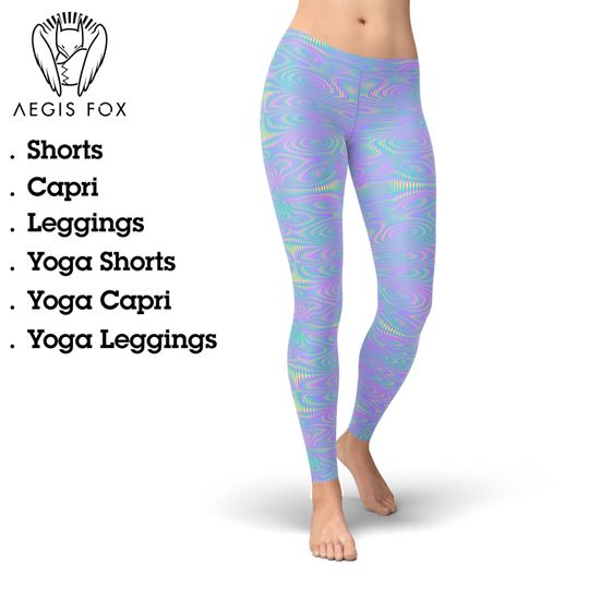 Discover Psychedelic Rainbow Leggings, Gift for Women