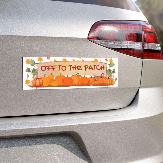 Discover Pumkin Patch Car Magnet, Fall Decor, Autumn Vehicle Decoration, Halloween Season Sign, Thanksgiving Car Decor