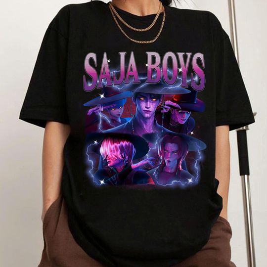 Discover Saja Boys Boy Band Shirt, Kpop Demon Hunters Movie Shirt, Saja Boys Boy Band Shirt, Kpop Demon Inspired Movie Shirt, Saja Boys Huntrix shirt