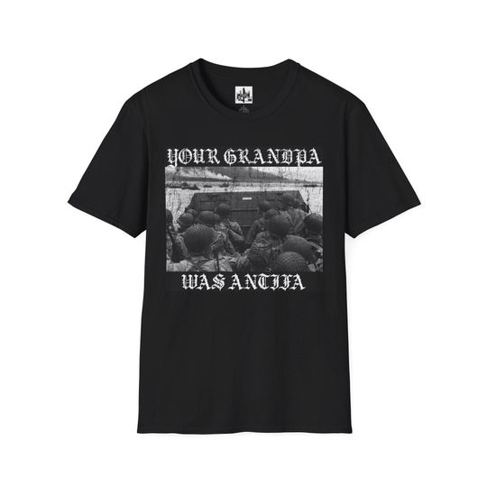 Discover Antifa Grandpa - Unisex Softstyle T-Shirt