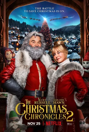 Discover The Christmas Chronicles Movie Poster - Kurt Russell, Goldie Hawn Premium Matte Vertical Poster
