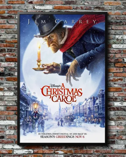 Discover A Christmas Carol 2009 Movie Poster, Premium Matte Vertical Unframed