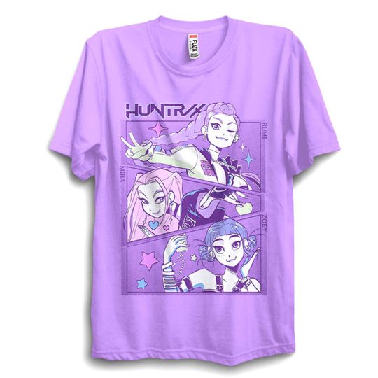 Discover Girls Demon Hunter T-Shirt  Kids K-Pop Inspired Graphic Tee | Summer Short Sleeve Casual Cotton Top UK