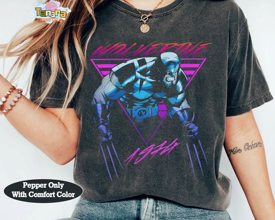 Discover Retro 90s Marvel X-Men Wolverine T-Shirt, Perfect for MCU Fans, Marvel Studios, Family Holiday Gift