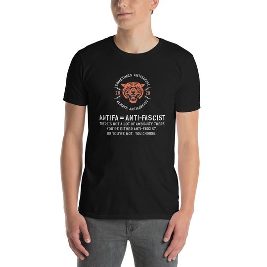Antifa = Antifascist Short-Sleeve Unisex T-Shirt