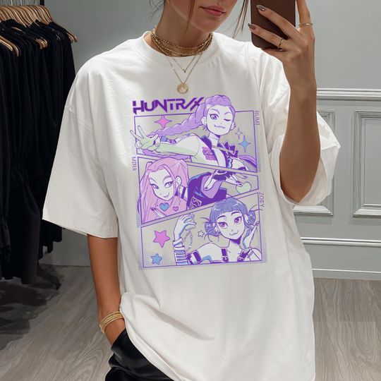 Discover Kpop Demon Hunters Shirt,Kpop Huntrix Toddler Shirt, Demon Hunter Huntrix T-Shirt, Jinu Manga Youth T-Shirt, Korean Pop Lover Tee