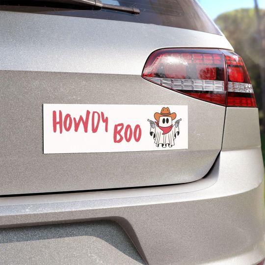 Discover Howdy Boo Halloween Car Magnet